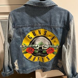 Guns N Roses Distressed Jean Jacket